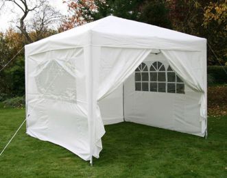 10x10' Wedding Party Canopy Tent Ourdoor Gazebo with 4 Sidewalls