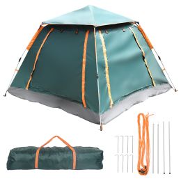 Automatic Family Pop up Tent 4 Person Outdoor UV Protection Tent Waterproof Camping Tent