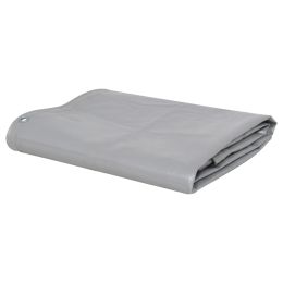 Tarpaulin 650 g/mÂ² 13.1'x13.1' Gray