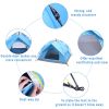 Double-Deck Tow-Door Hydraulic Automatic Tent Build Outdoor Tent Blue