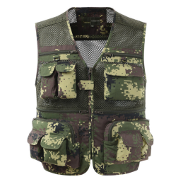 Multi-pocket Men's Professional Photography Vest (Option: Green Electronics-4XL)