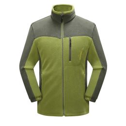 Cross-border Sources Of New Polar Fleece Warm Fleece Couple Cardigan Contrast (Option: Fruit Green Man-XL)