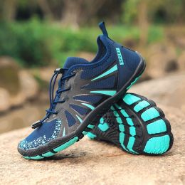 Men's And Women's Outdoor Breathable Quick-drying Shoes Waterproof Beach (Option: 2026 Dark Blue-39)