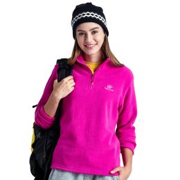 Jacket Liner Pullover Fleece Outdoor Women's Clothing (Option: Pink-2XL)