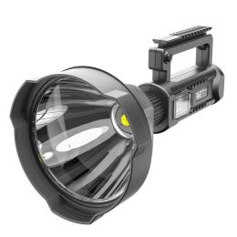 Camping rechargeable led searchlight (Color: Black)