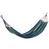 Camping Travel Beach Double Hammock Canvas Hanging Hammock Swing Bed