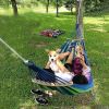 Camping Travel Beach Double Hammock Canvas Hanging Hammock Swing Bed