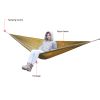 Portable and durable compact nylon fabric two-person travel camping hammock