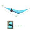 Portable and durable compact nylon fabric two-person travel camping hammock