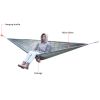 Portable and durable compact nylon fabric two-person travel camping hammock