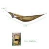 Portable and durable compact nylon fabric two-person travel camping hammock