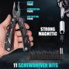 Outdoor Fishing Camping Accessories Survival Folding Multitool Knife Pliers Pocket Knives Saw Kit