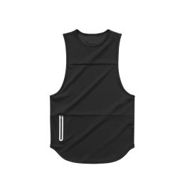 Mens Sports Vest Summer Quick Drying (Option: Black light board-3XL)