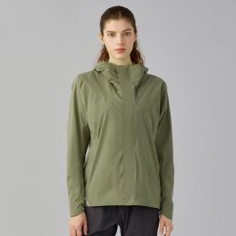 Autumn Winter Wool Lined Warm Soft Shell Jacket Windproof Safety Reflective Tape Breathable (Option: Dark Fog Green-S)