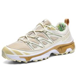 Running Shoes Mesh Sneakers Hiking Boots (Option: Vanilla Color-46)